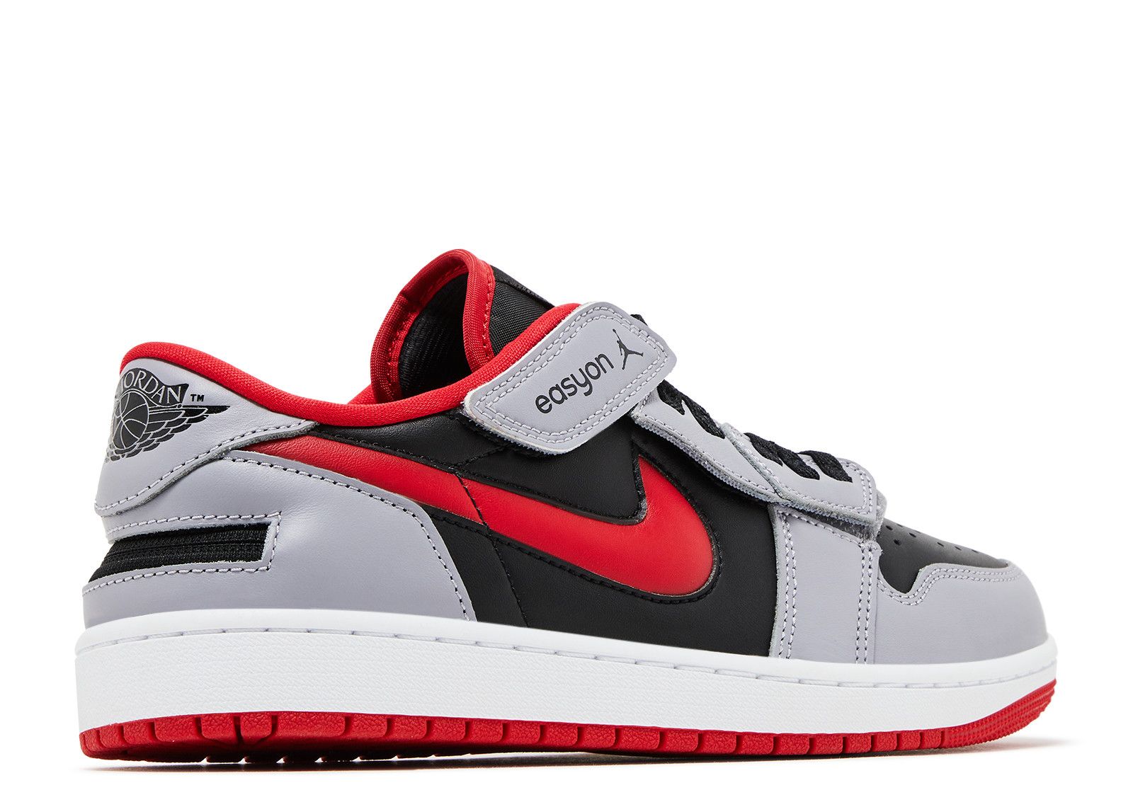 Jordan 1 Low FlyEase ‘Black Cement Fire Red’