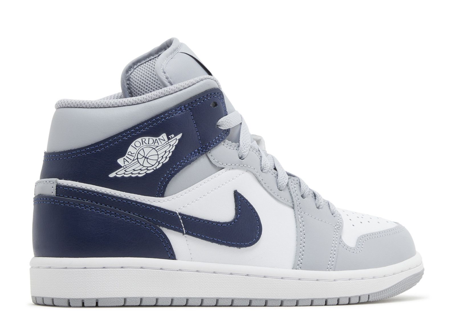 Jordan 1 Mid ‘Wolf Grey Midnight Navy’