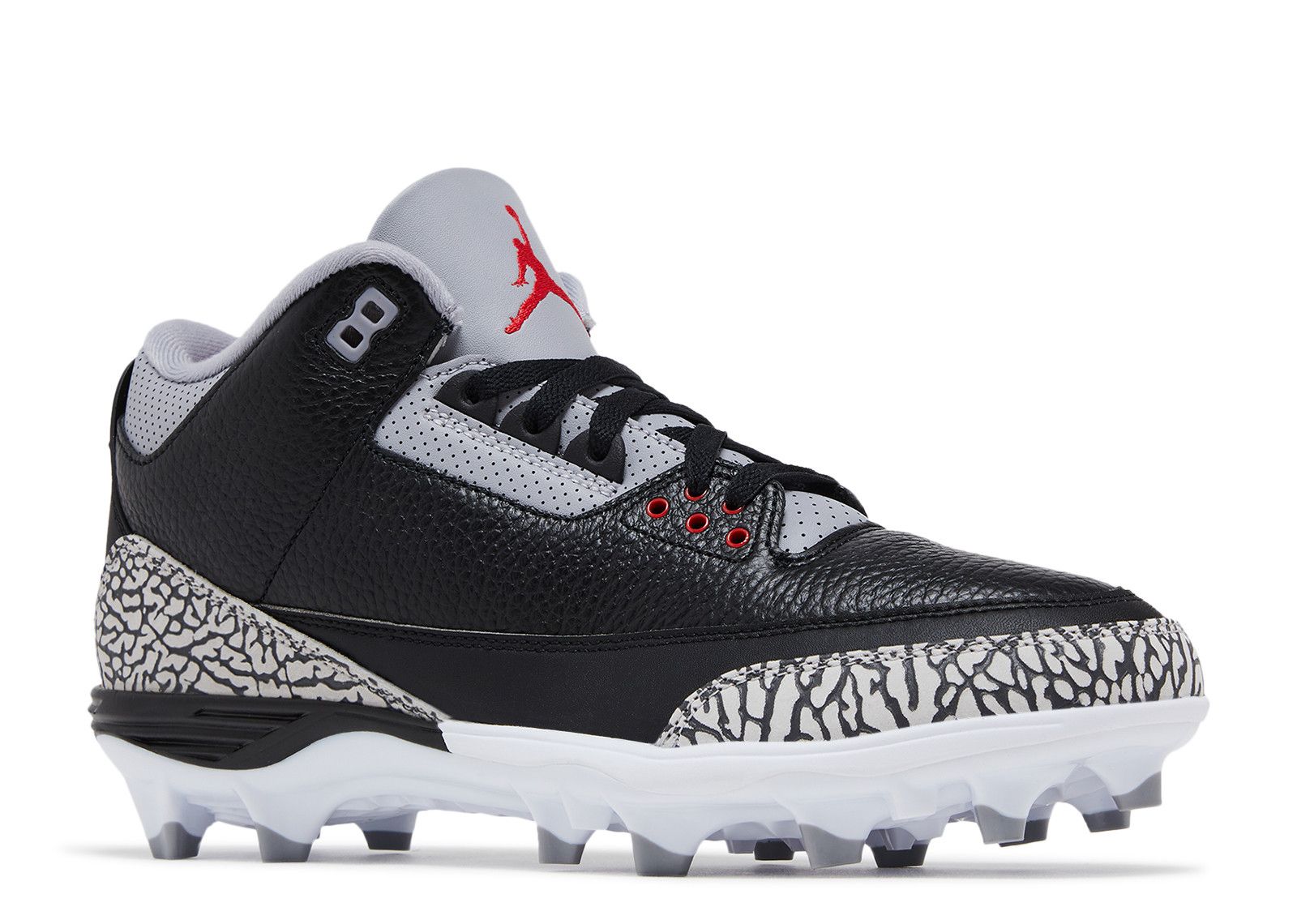 Jordan 3 Retro TD Cleat 'Black Cement' - Air Jordan - FZ8626 001