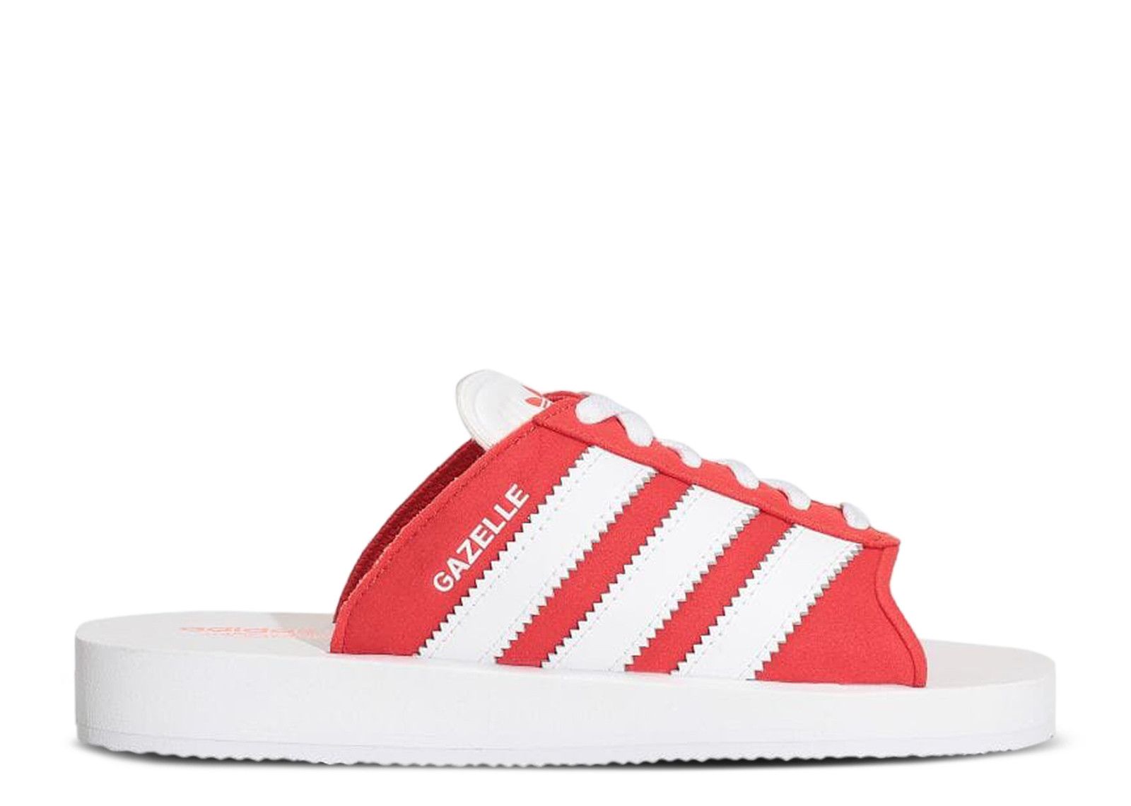 ★★Adairs★★ Gazelle Beach Red White JQ7424 Gazelle Beach Slides 'Red' - Adidas - JQ7424 - red/footwear