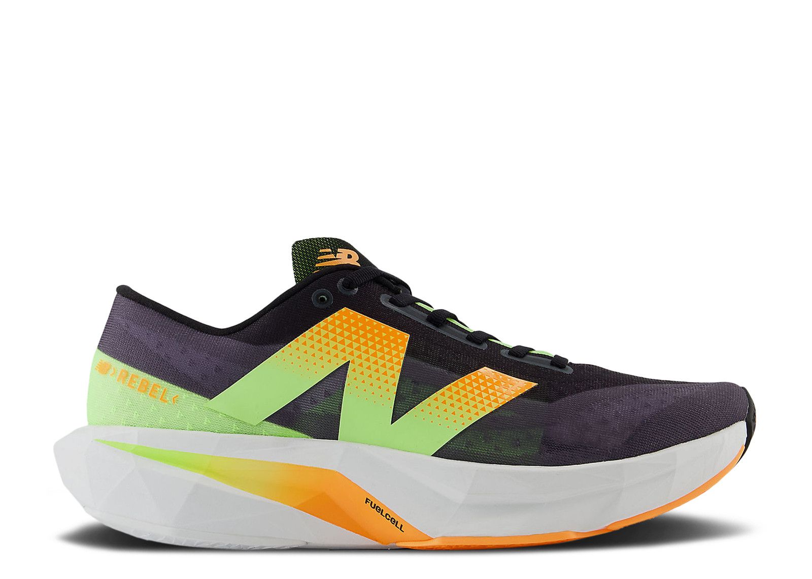 New Balance FuelCell Rebel v4 Men\'s 13 Black White Peach MFCXCB4 New New Balance FuelCell Rebel v4 Black White Peach for Sale  main image 2