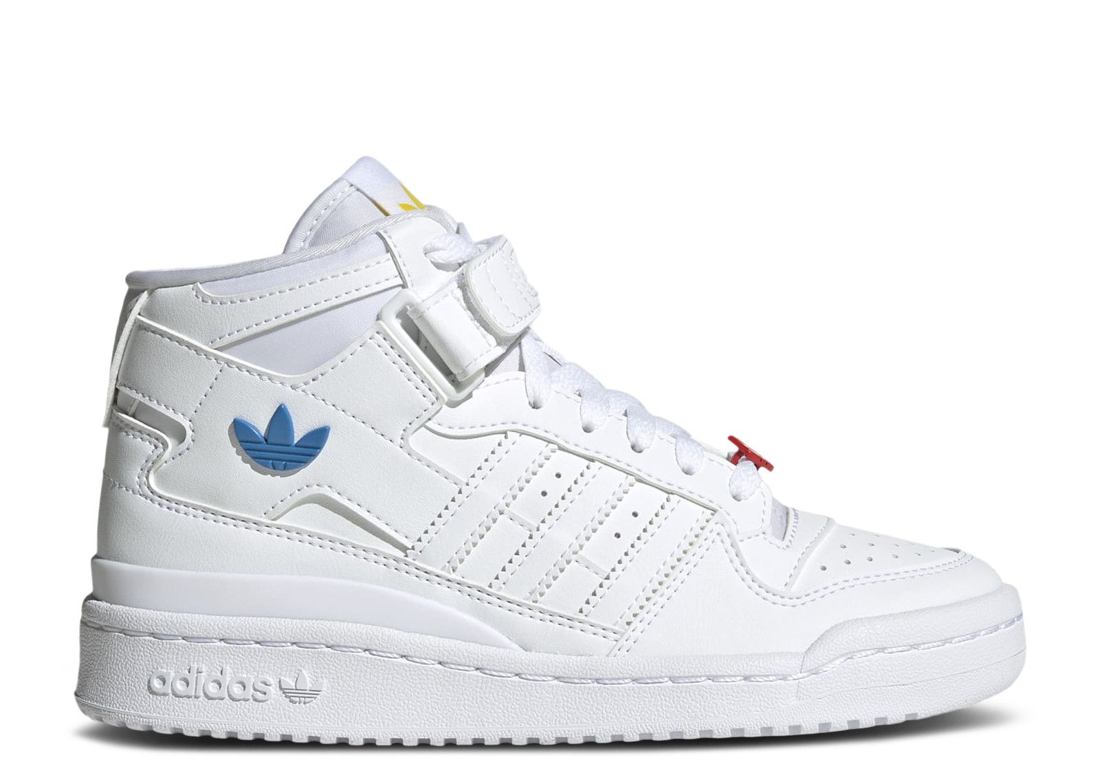 Adidas Forum Mid J 'White Red Bright Blue'