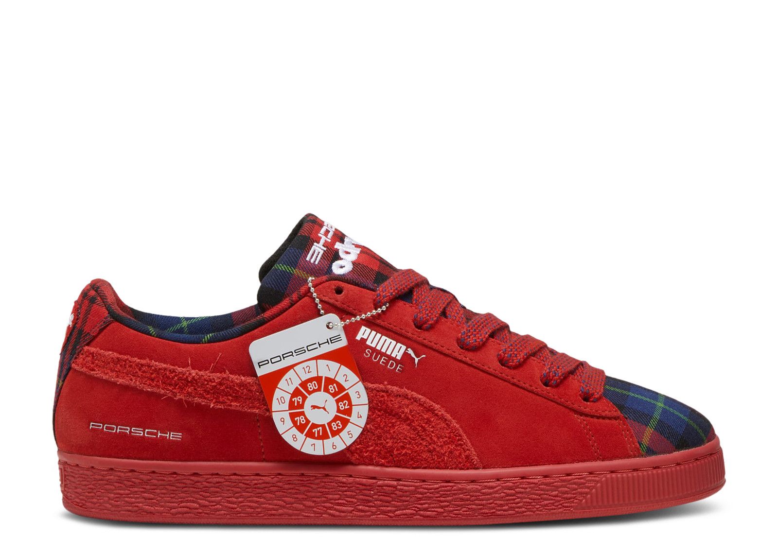 Porsche Legacy X Suede Classic 'Tartan Redmazing' - Puma