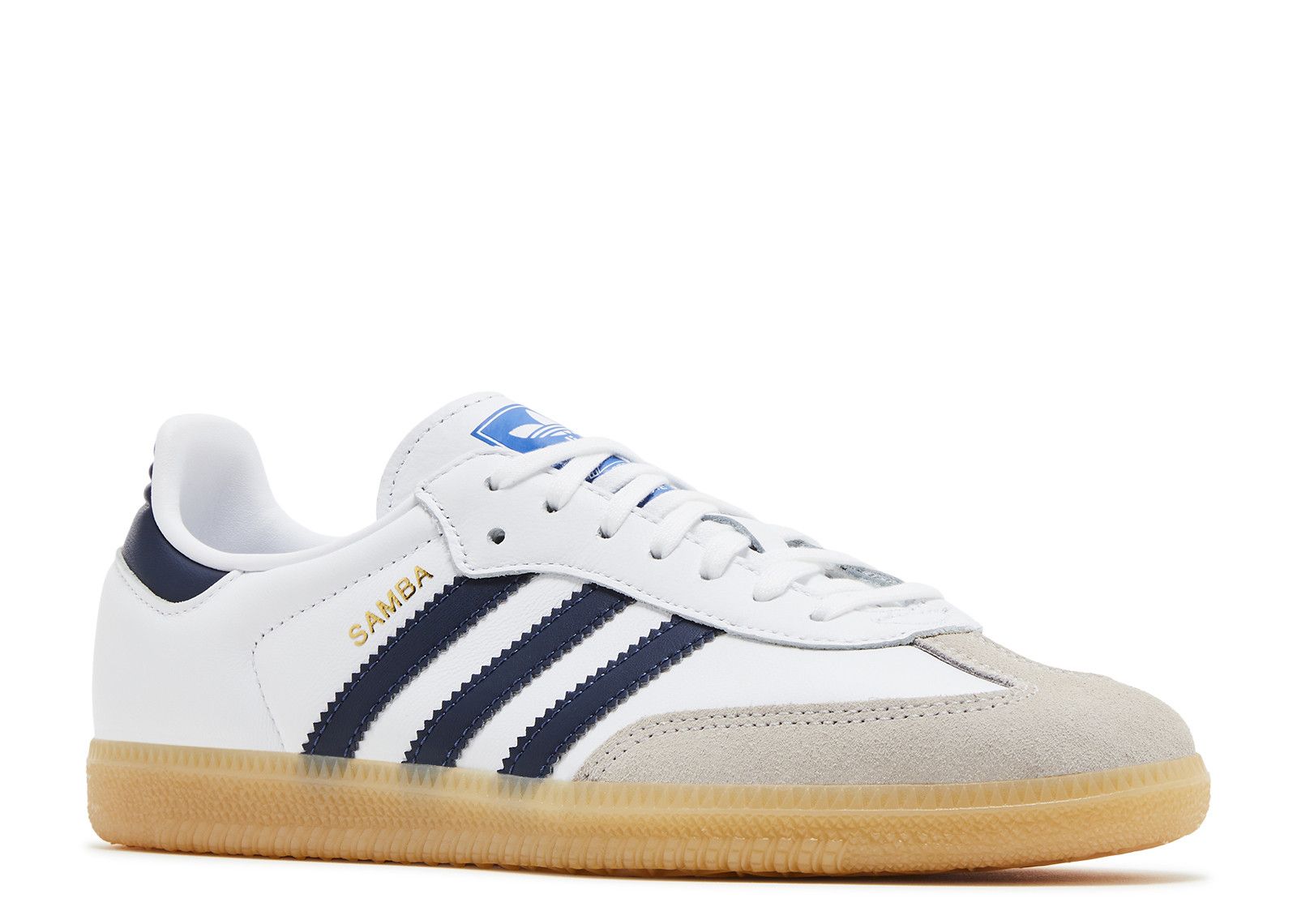 Samba OG J 'White Collegiate Navy Gum' - Adidas - JI4464 - cloud