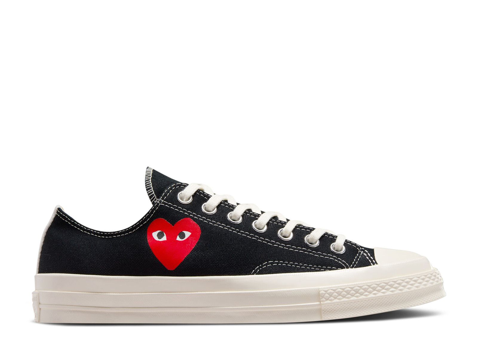 Comme des Garçons PLAY x Chuck 70 Low 'Single Heart Black'
