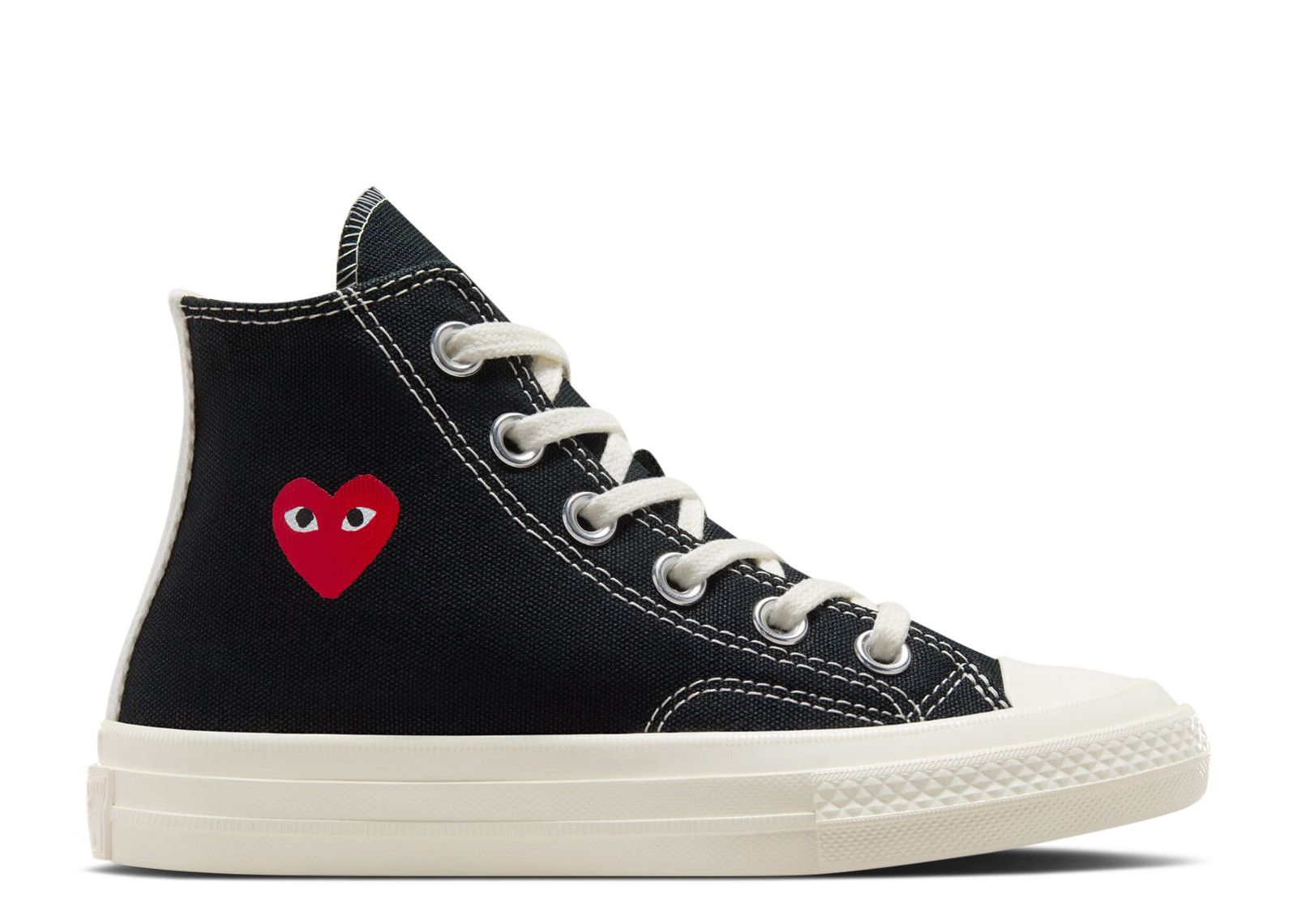 Comme Des Garçons PLAY X Chuck 70 High PS 'Single Heart Black
