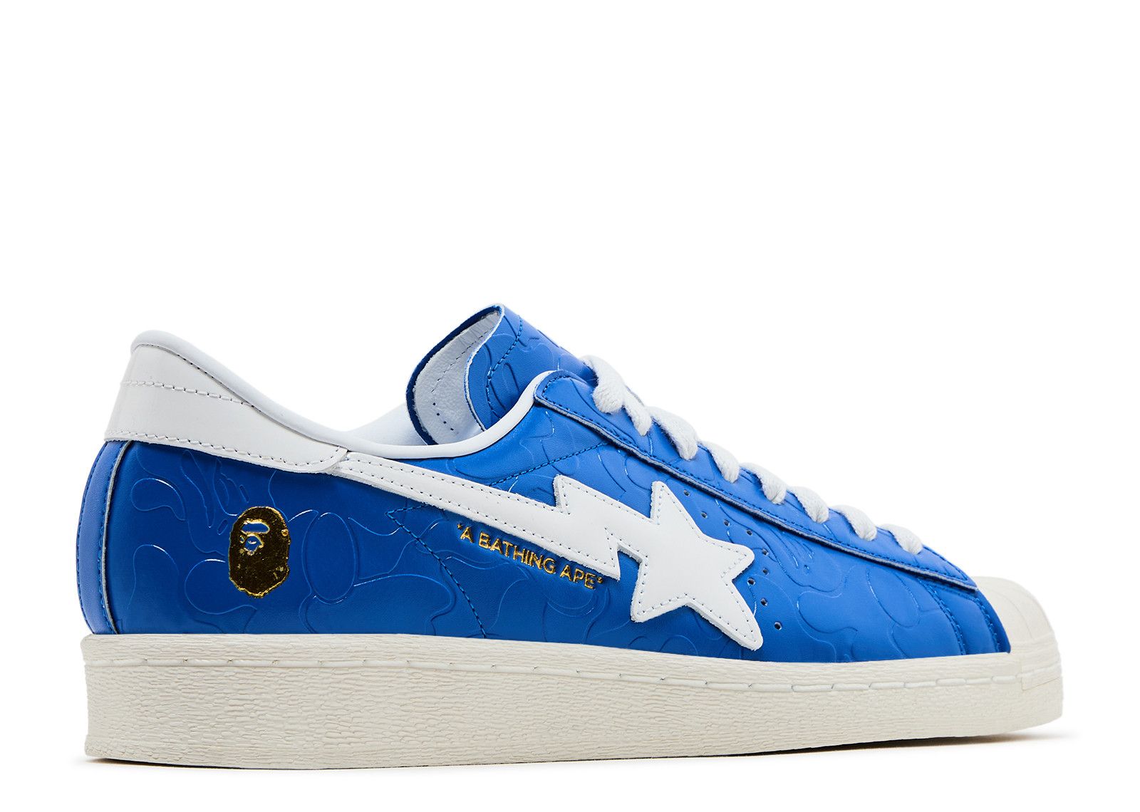【Adidas x BAPE】 Superstar Vintage Blue Cloud White ★人気 BAPE X Superstar Vintage 'Blue White' - Adidas - JR2702