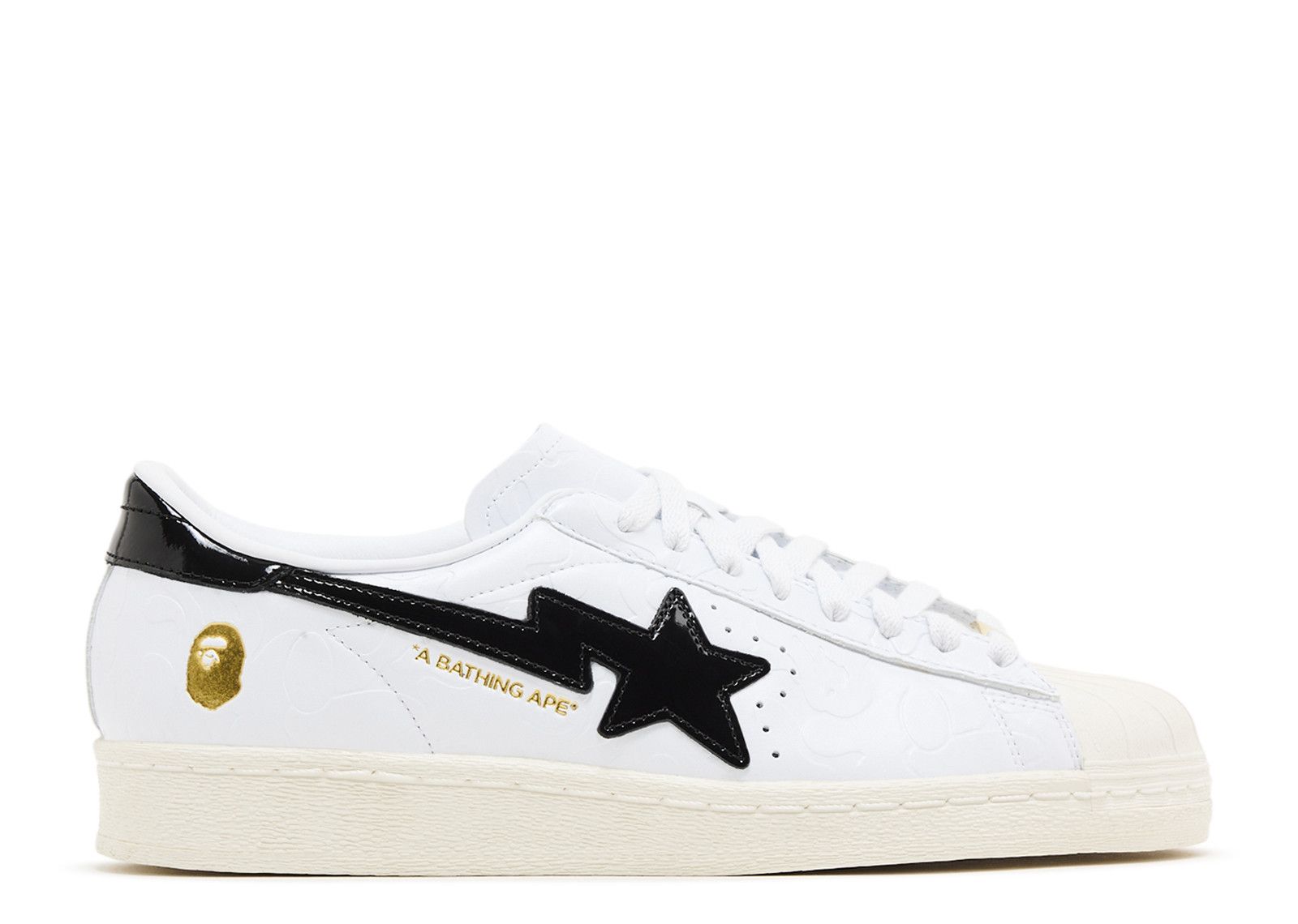 Adidas BAPE x Superstar Vintage 'White Black'