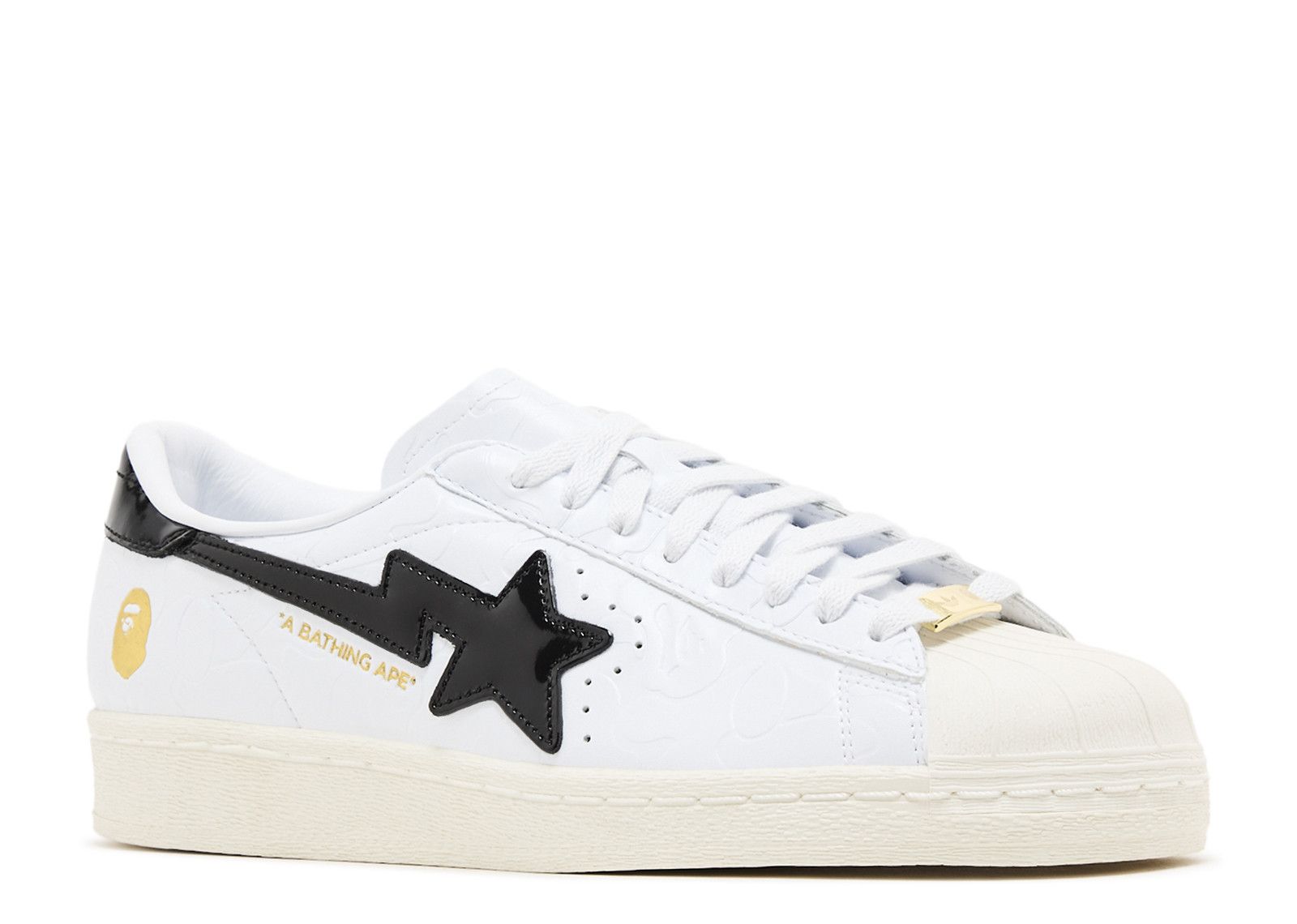BAPE X Superstar Vintage 'White Black' - Adidas - JR2701 - cloud