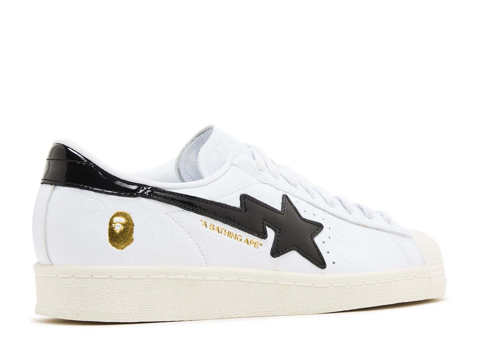 BAPE X Superstar Vintage 'White Black' - Adidas - JR2701 - cloud
