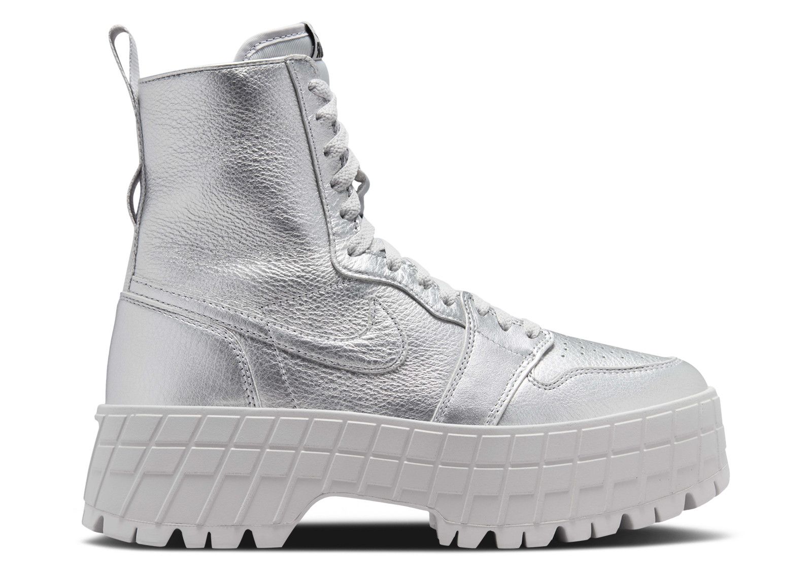 Wmns Jordan 1 High Brooklyn 'Metallic Silver'