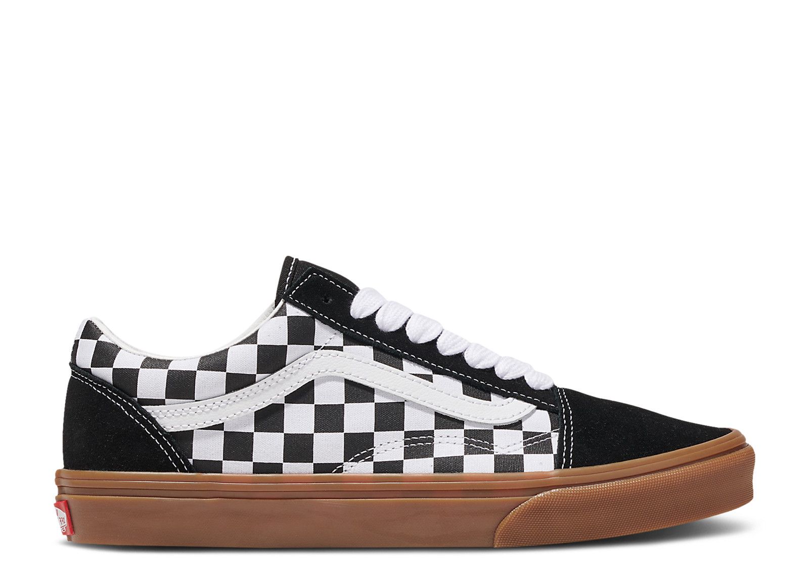 Sepatu Sneakers Checkerboard Vans Old Skool Black White Platform