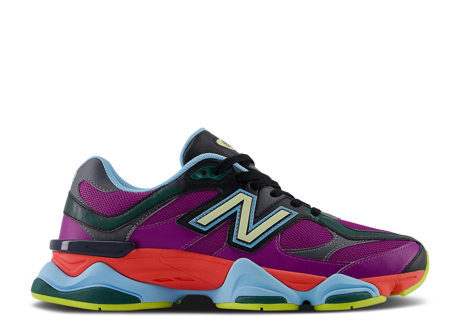 New Balance 9060 Prism Purple Vibrant Spring U9060NBX Men 8.5 Mesh/Leather Upper New Balance 9060  main image 2