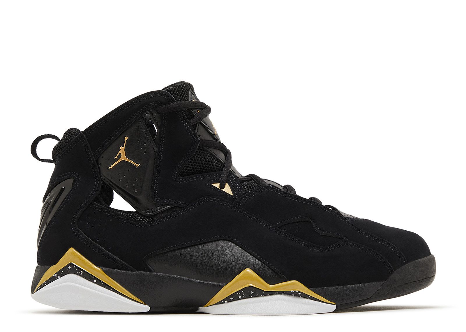 Jordan True Flight 'Black Metallic Gold Speckled'