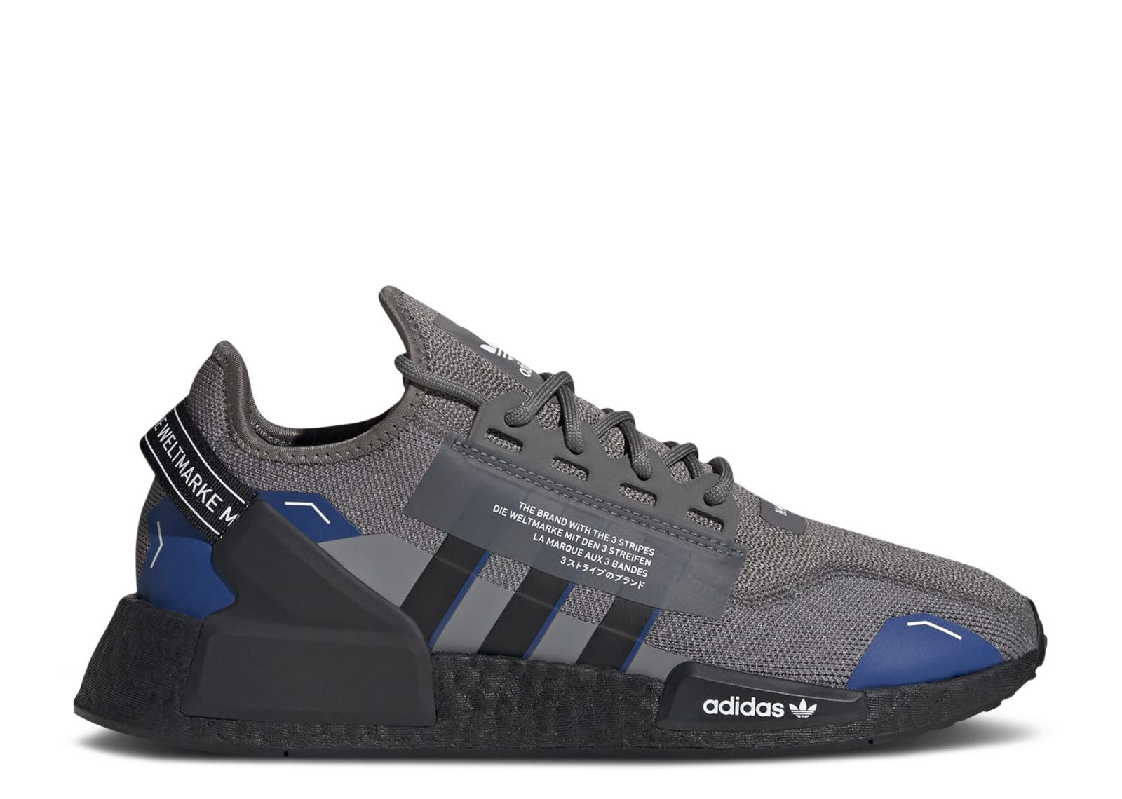 NMD R1 V2 Grey Black Royal Blue Adidas ID4320 grey four core black royal blue Flight Club