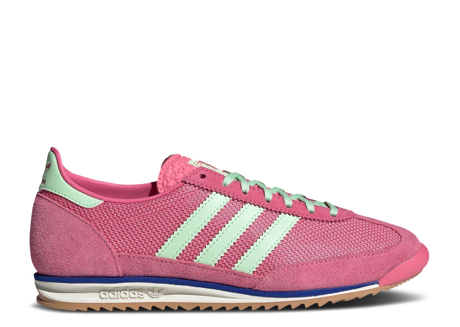 スニーカー Adidas SL 72 OG Pink Fusion Semi Green Spark Adidas Women's Sl 72 OG W in Pink Fusion/Semi Green Spark
