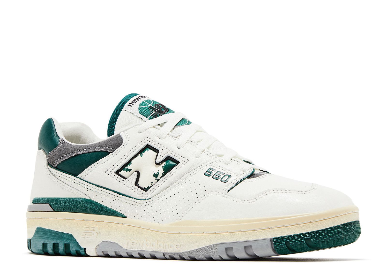 New Balance 550 \'Sea Salt Pack - Marsh Green\' BB550VRA Men‎ Size 8 New Balance 550 Retro Court Sneaker - Sea Salt/Marsh Green  main image 2