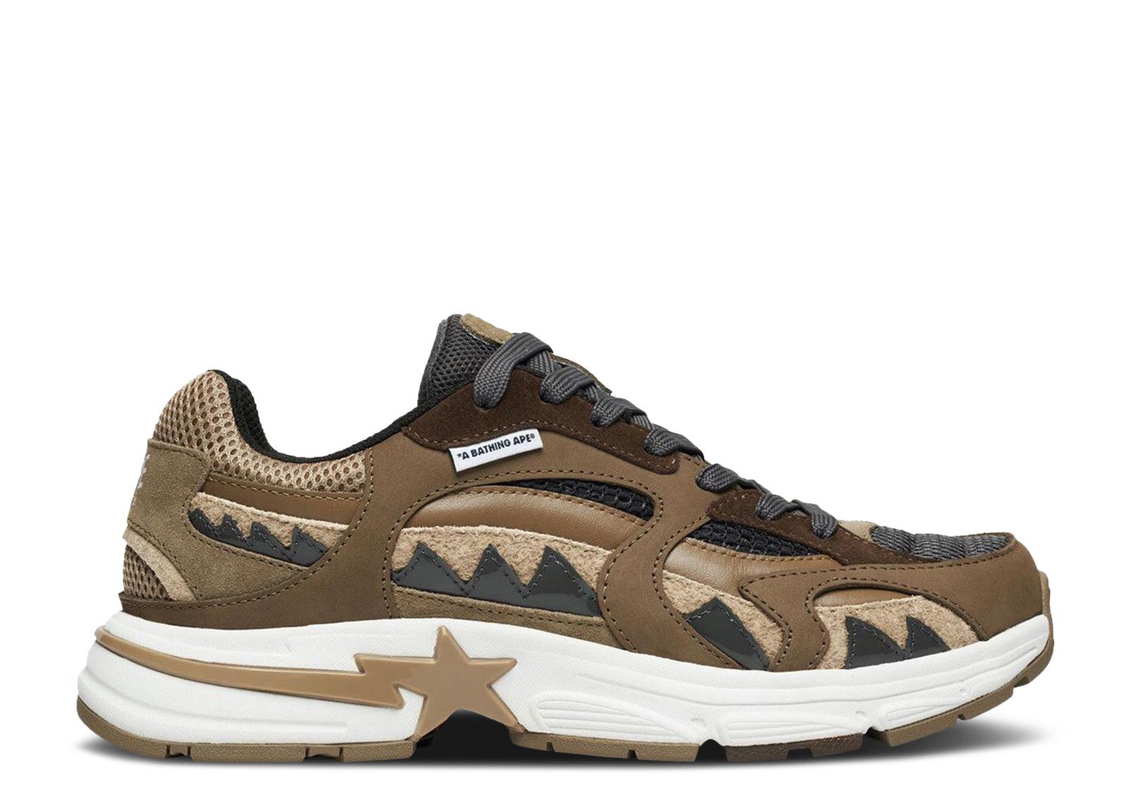 ●THEAIRTOWN● butter check sk Shark Sta #2 M2 'Beige' - BAPE - 1K70191315 BEI - beige
