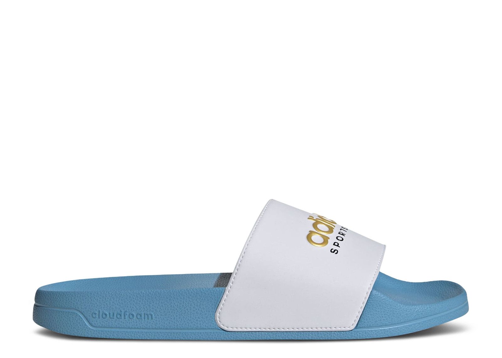 Adidas slides light blue online