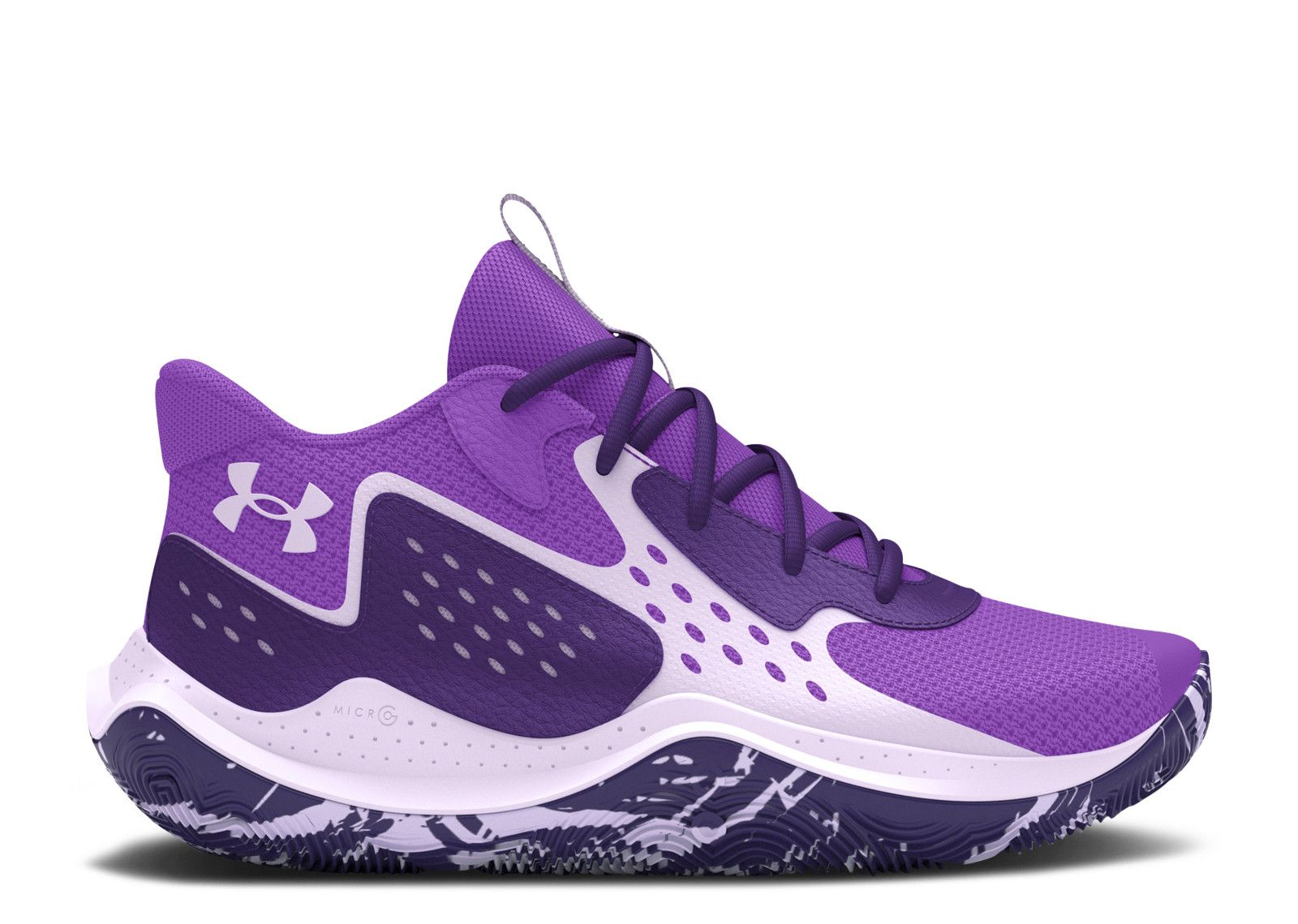 Lavish Black And Purple Under Armour Shoes Jet '23 GS 'Lavish Purple'