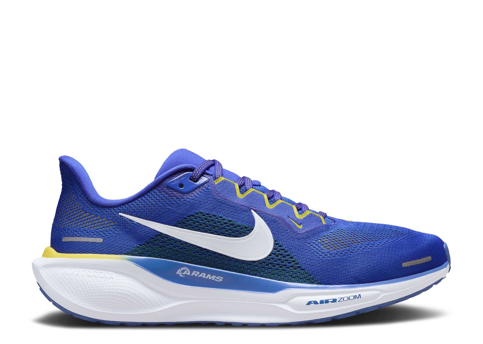 Nike NFL Air Zoom Pegasus 41 Men\'s Size 10 Los Angeles Rams Running Shoe Nike Los Angeles Rams Pegasus 41 Nfl Road Running Shoes  main image 3