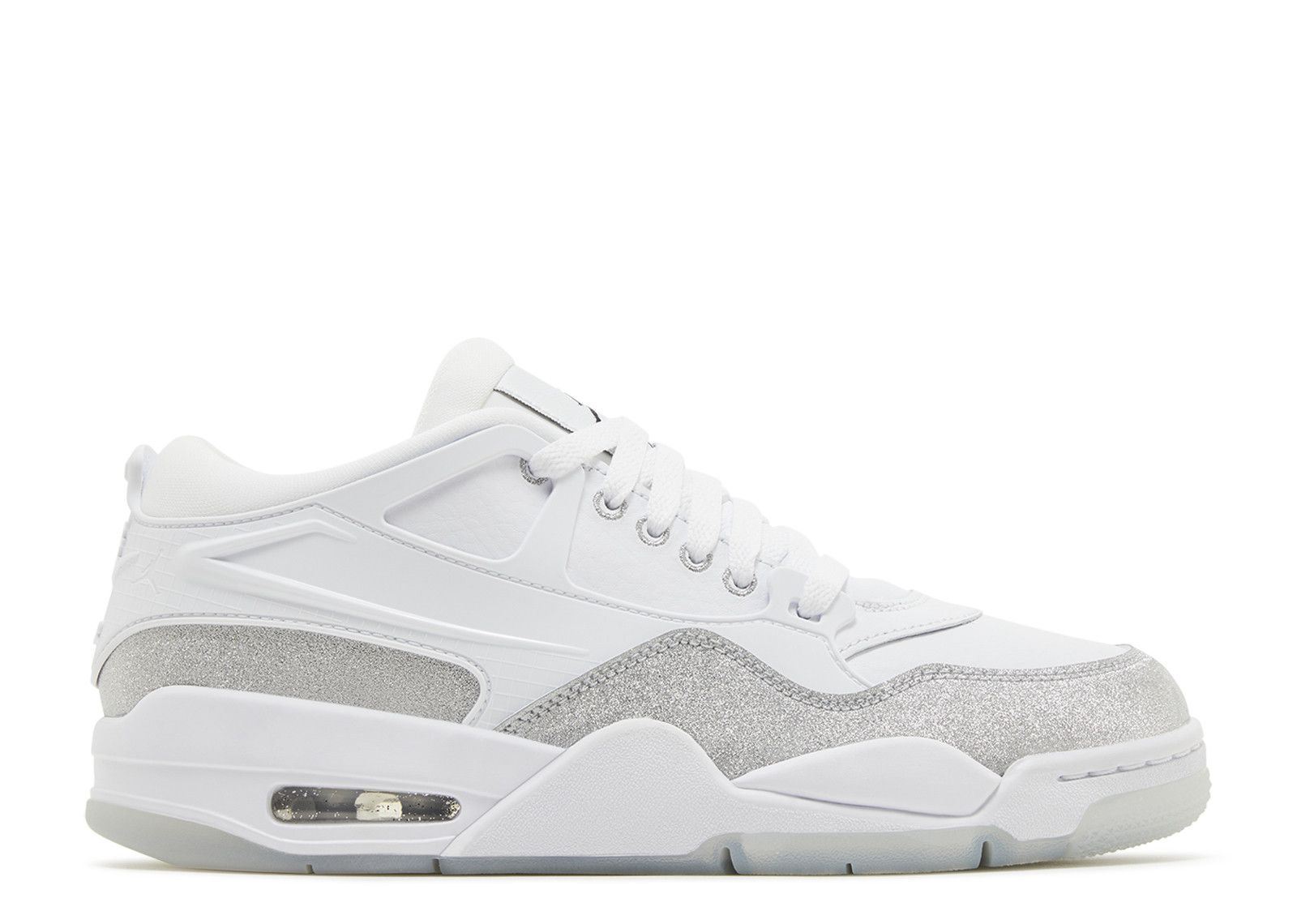 Wmns Jordan 4 RM 'White Silver Glitter'
