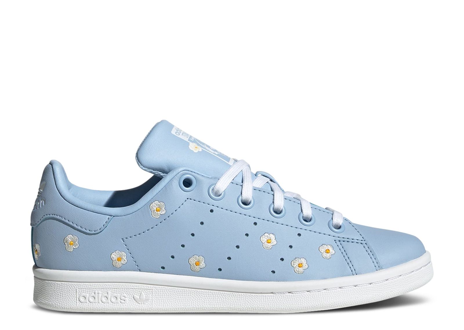 Stan Smith J Floral Embroidery Clear Sky Adidas IG6992 clear sky cloud white cloud white Flight Club