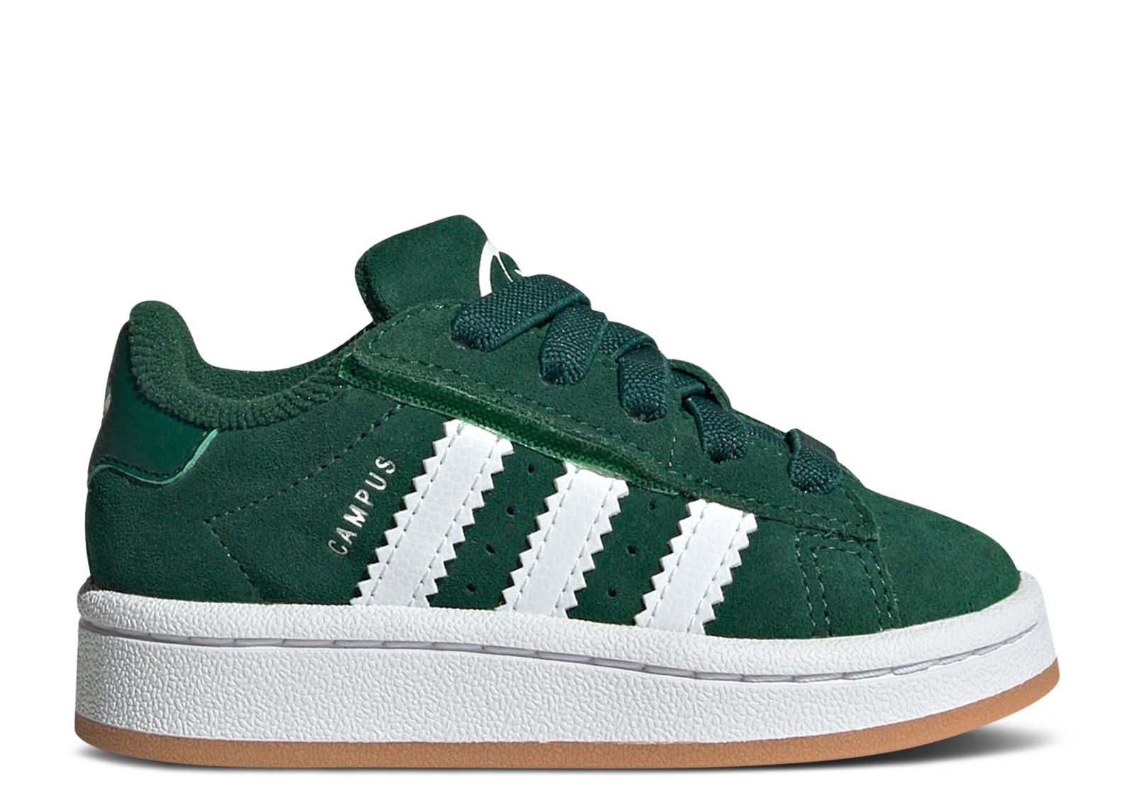 adidas Kids Originals Campus 00s CF El - Boys' Toddler Shoes Dark Green/White/Gum Size 10.0