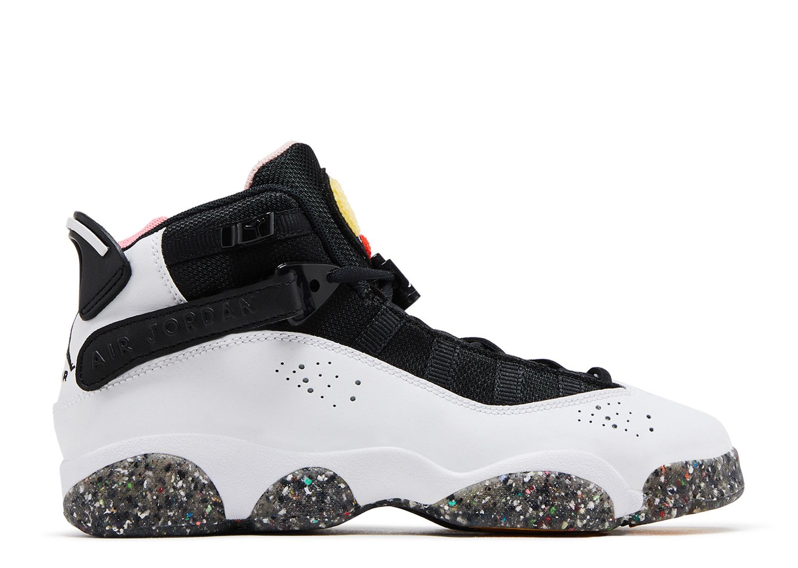 jordan 6 rings black white gold