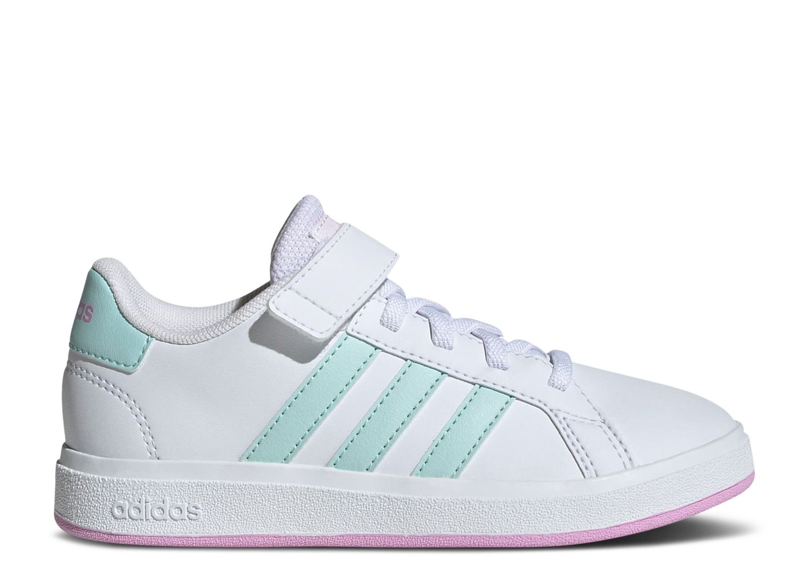 Adidas Grand Court 2.0 K 'White Aqua Bliss Lilac'