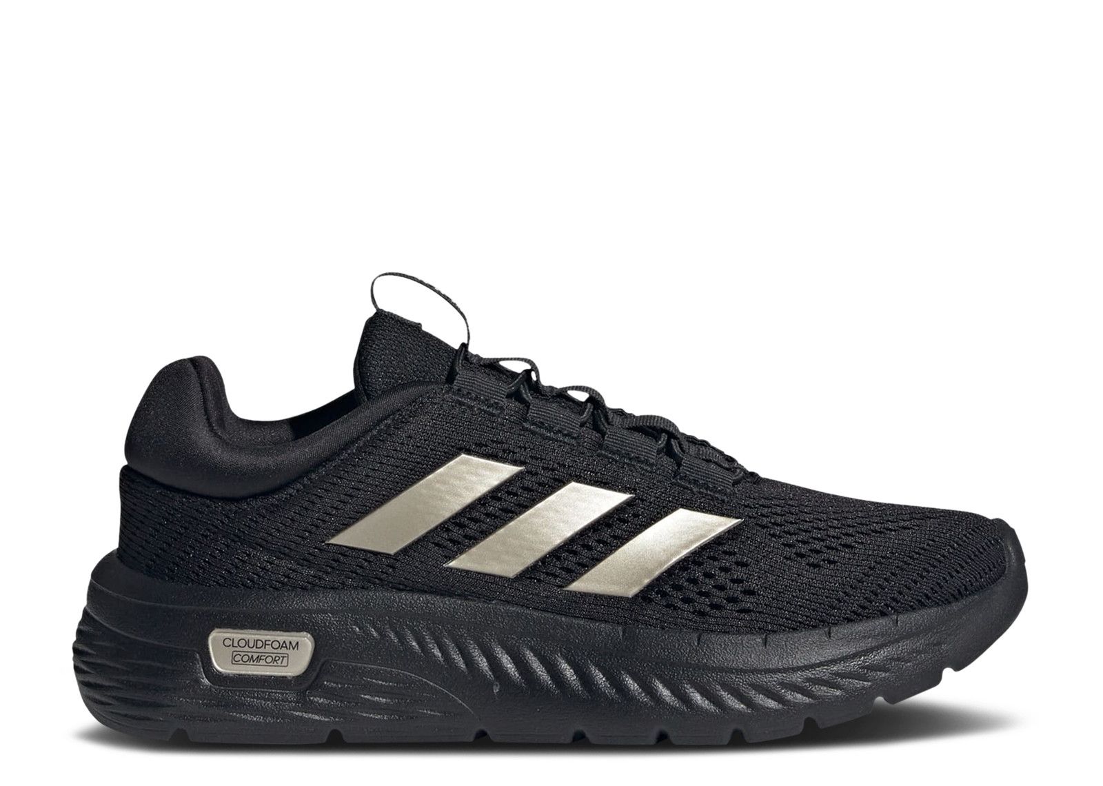 Adidas Wmns Cloudfoam Comfy 'Black Champagne Metallic'