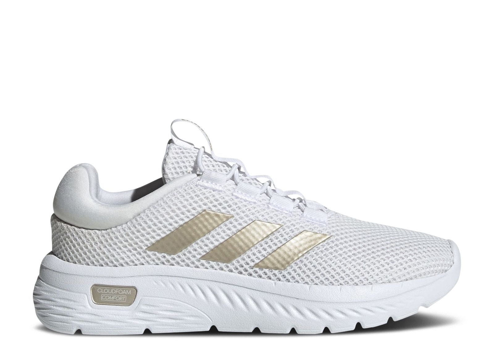 Adidas Wmns Cloudfoam Comfy 'White Champagne Metallic'