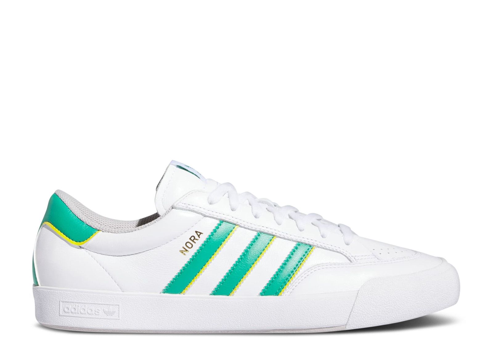 Adidas Nora White Court Green Yellow Men\'s Athletic Shoes IF2069 adidas Nora Sneakers IF2069 Cloud White Court Green Skate  main image 2