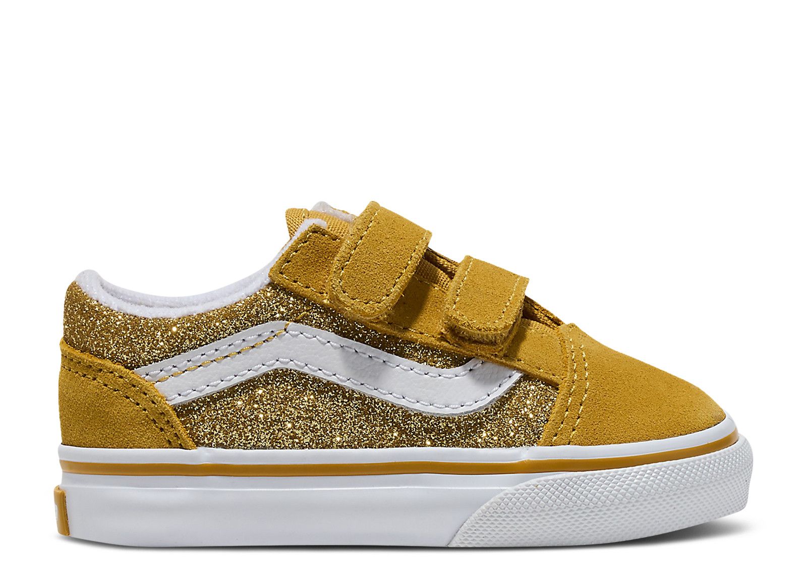 Yellow glitter fashion vans