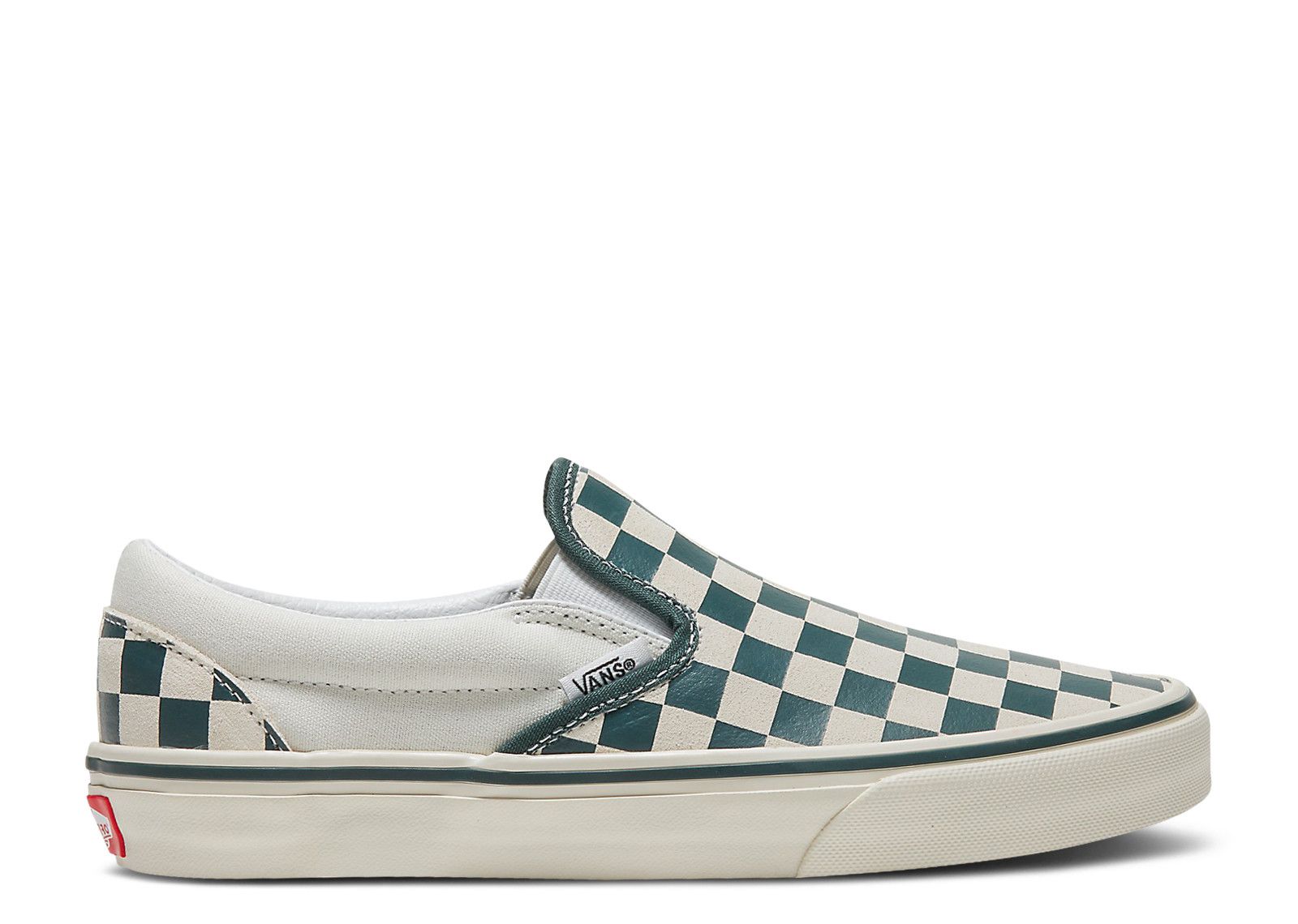 VANS バンズ スニーカー VANS CLASSIC SLIP-ON CCHECKERBOARD GREEN TRUE WHITE VN000BVZBGN バンズ クラシック Classic Slip On 'Checkerboard Green True White' - Vans