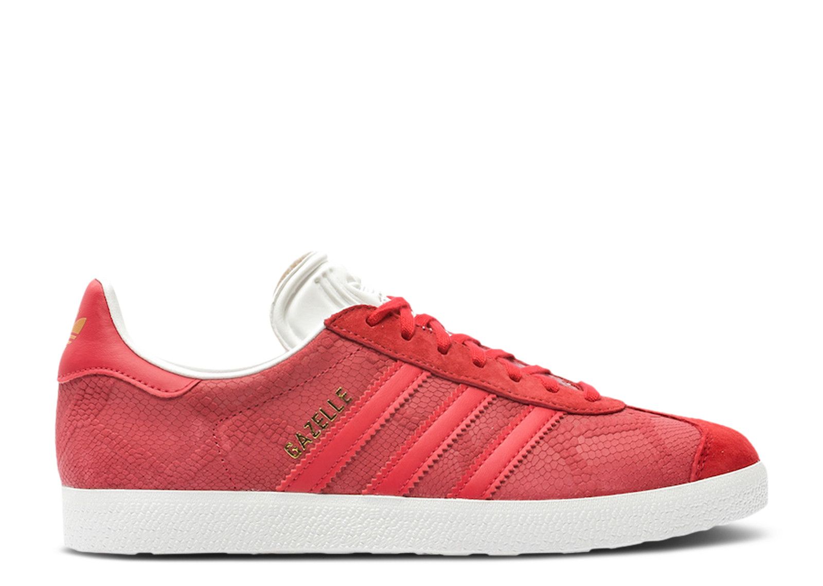 adidas Gazelle Shoes - Women's - Bold Red/Bold Red/Ftwr White - 5.5