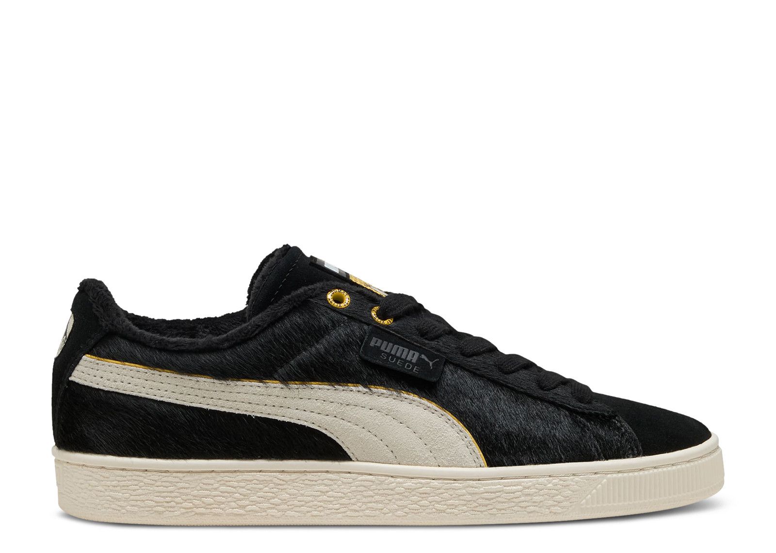 puma suede black gold