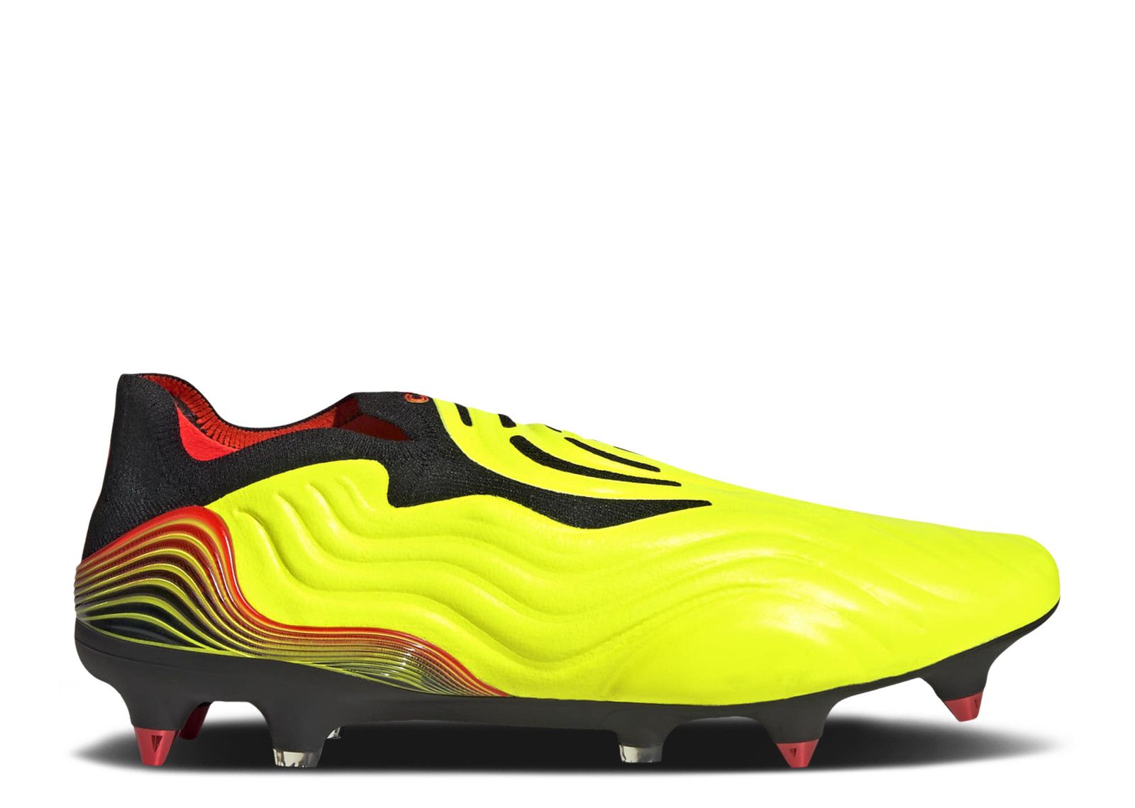 NEW Adidas Copa Sense+ SG Soccer Cleats GZ1358 Size 10.5 Solar Yellow Adidas Copa Sense+ SG Soccer Cleats Yellow Red Black Men main image 3