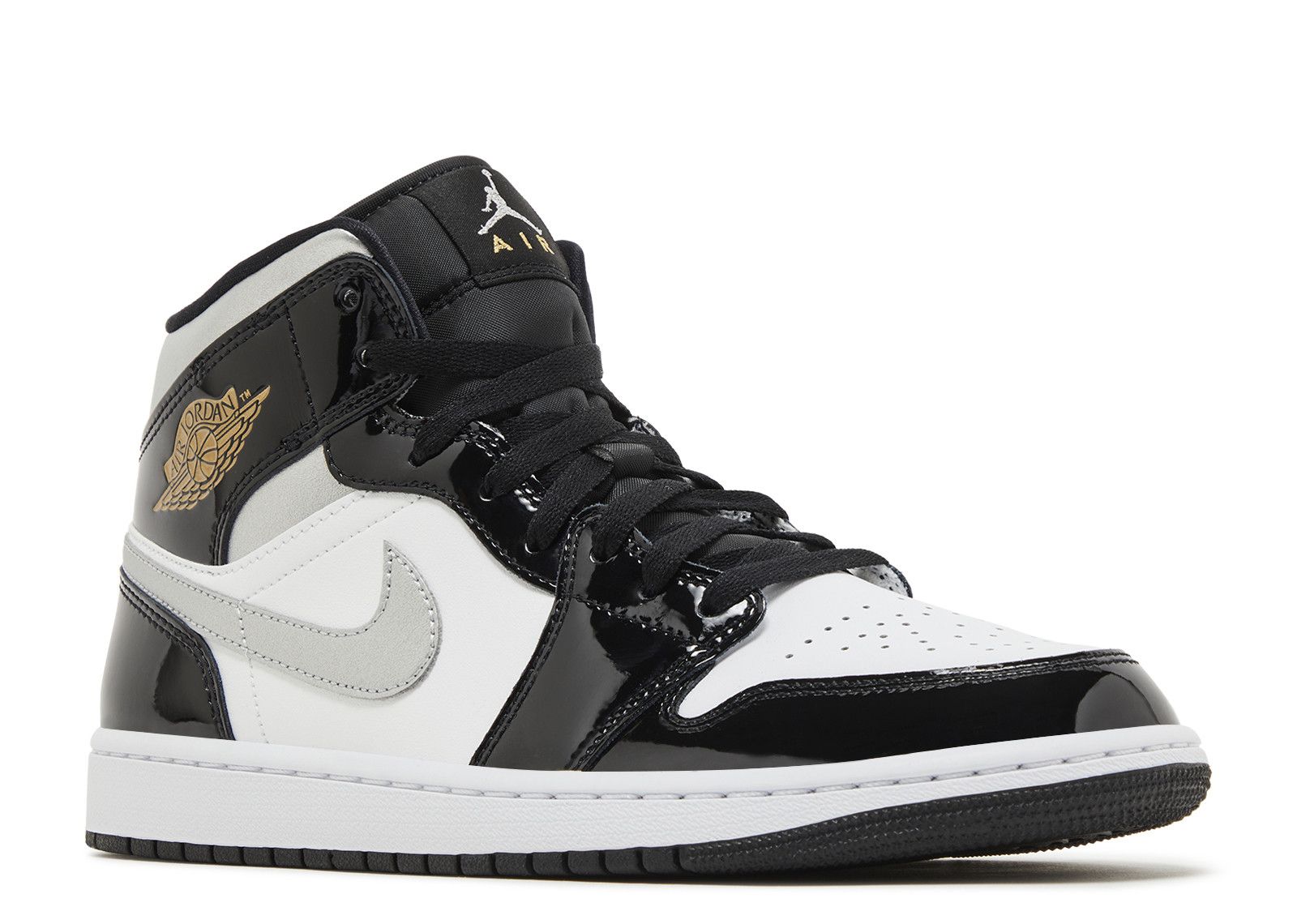 Jordan 1 Mid SE 'Black White Metallic Silver' - Air Jordan