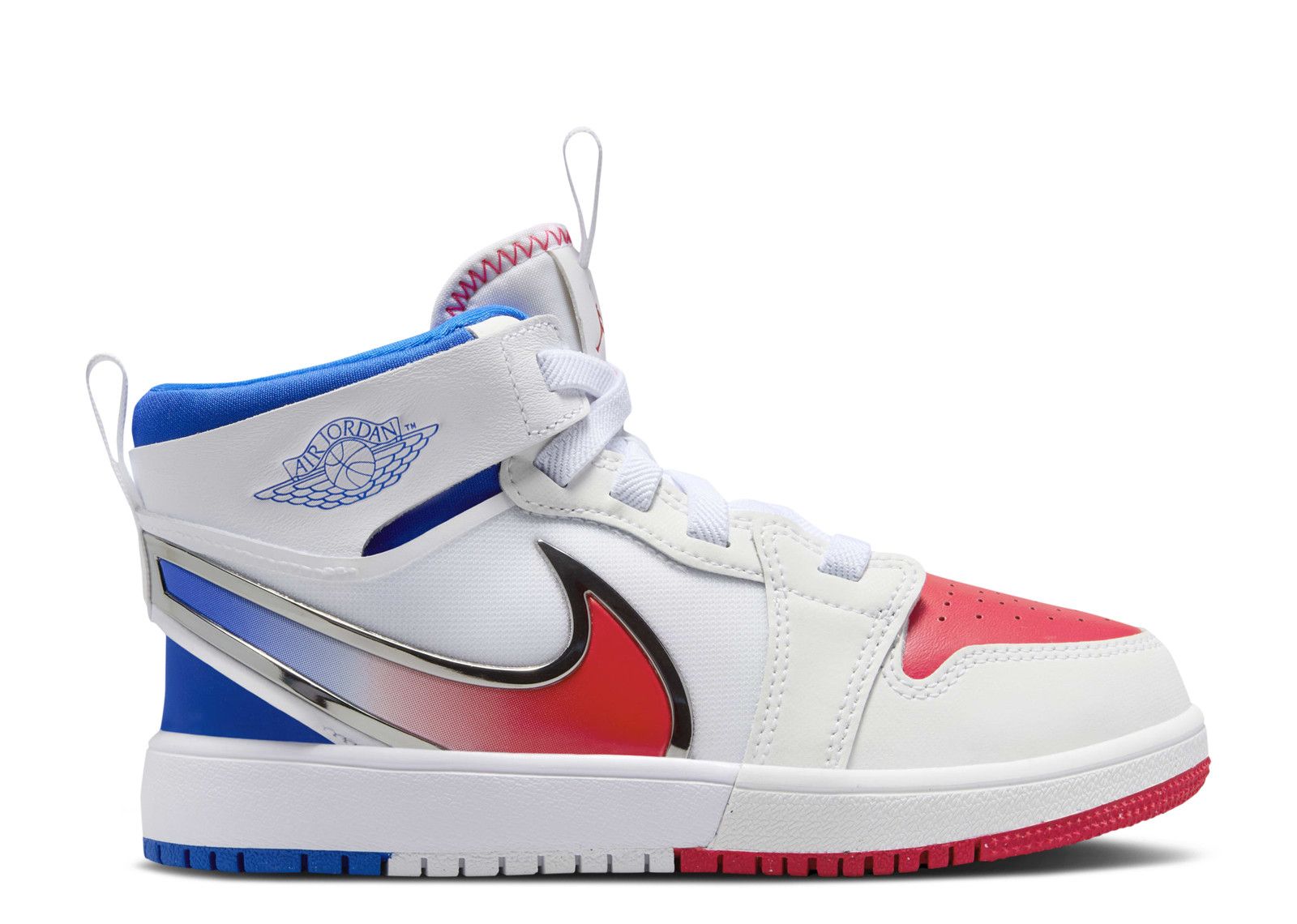 Air Jordan 1 Mids WMNS Size 10 White/Red /Royal Amazon.com | Reverse Chicago Jordan 1 Mid (W) by NIKE  main image 4