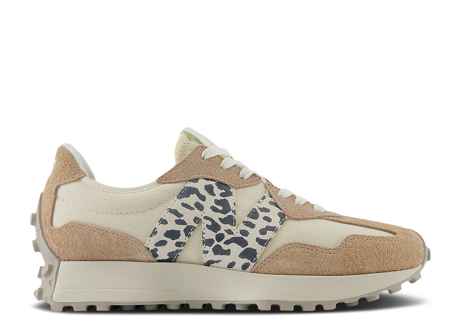 ★NEW BALANCE★WS327AQ LINEN レオパード Nロゴ スニーカー New Balance Wmns 327 'Flat Taupe Linen Leopard' - New