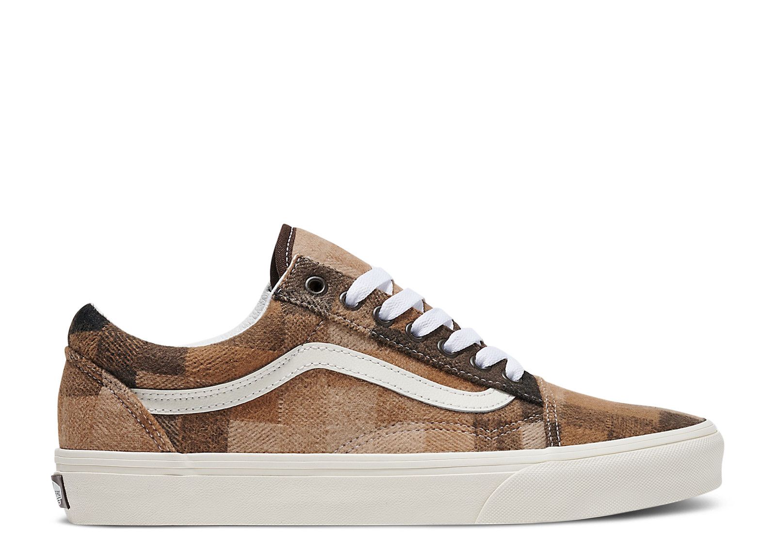 Vans Old Skool Sweater Check Brown sneakers logo flat shoes new tennis shoes Vans main image 3