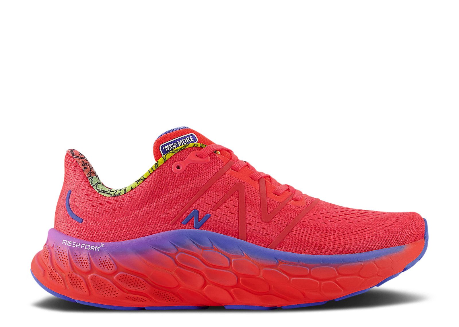 New Balance Fresh Foam X More V4 'Electric Red Bright Lapis New Balance Fresh Foam X More V4 'Electric Red Bright Lapis