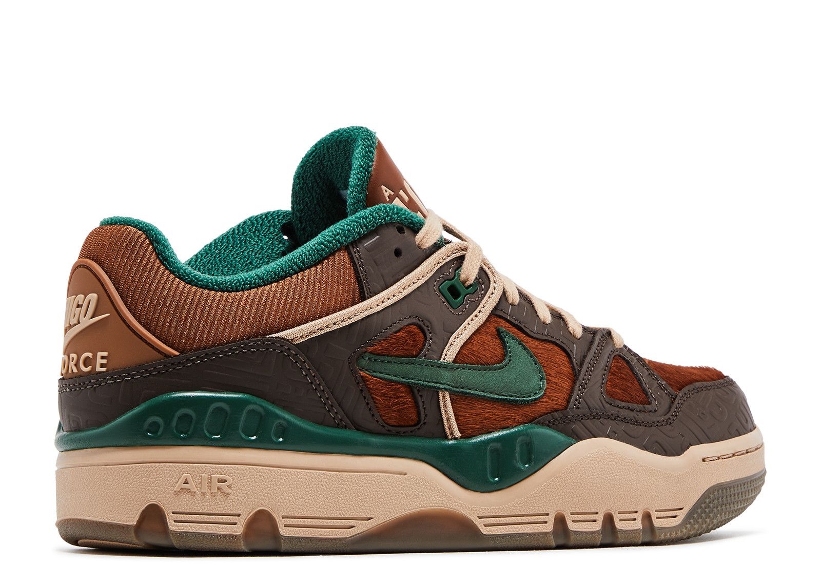 Nigo X Air Force 3 Low 'Baroque Brown Fir' - Nike - HQ0260 201