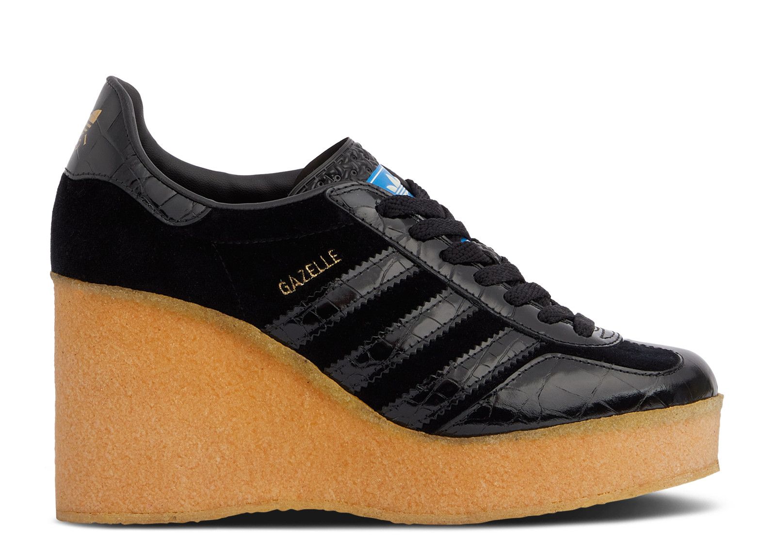 adidas gazelle silver green womens Gucci x Adidas Gazelle GG Wedge Sneakers main image 0