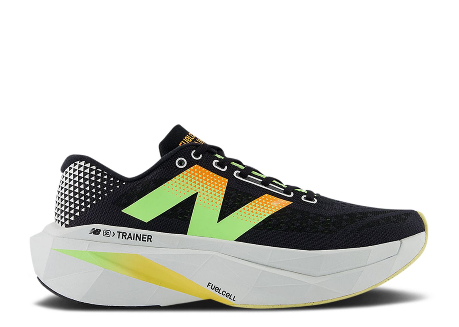New Balance FuelCell SuperComp Trainer v3 'Black Bleached Lime Glo'