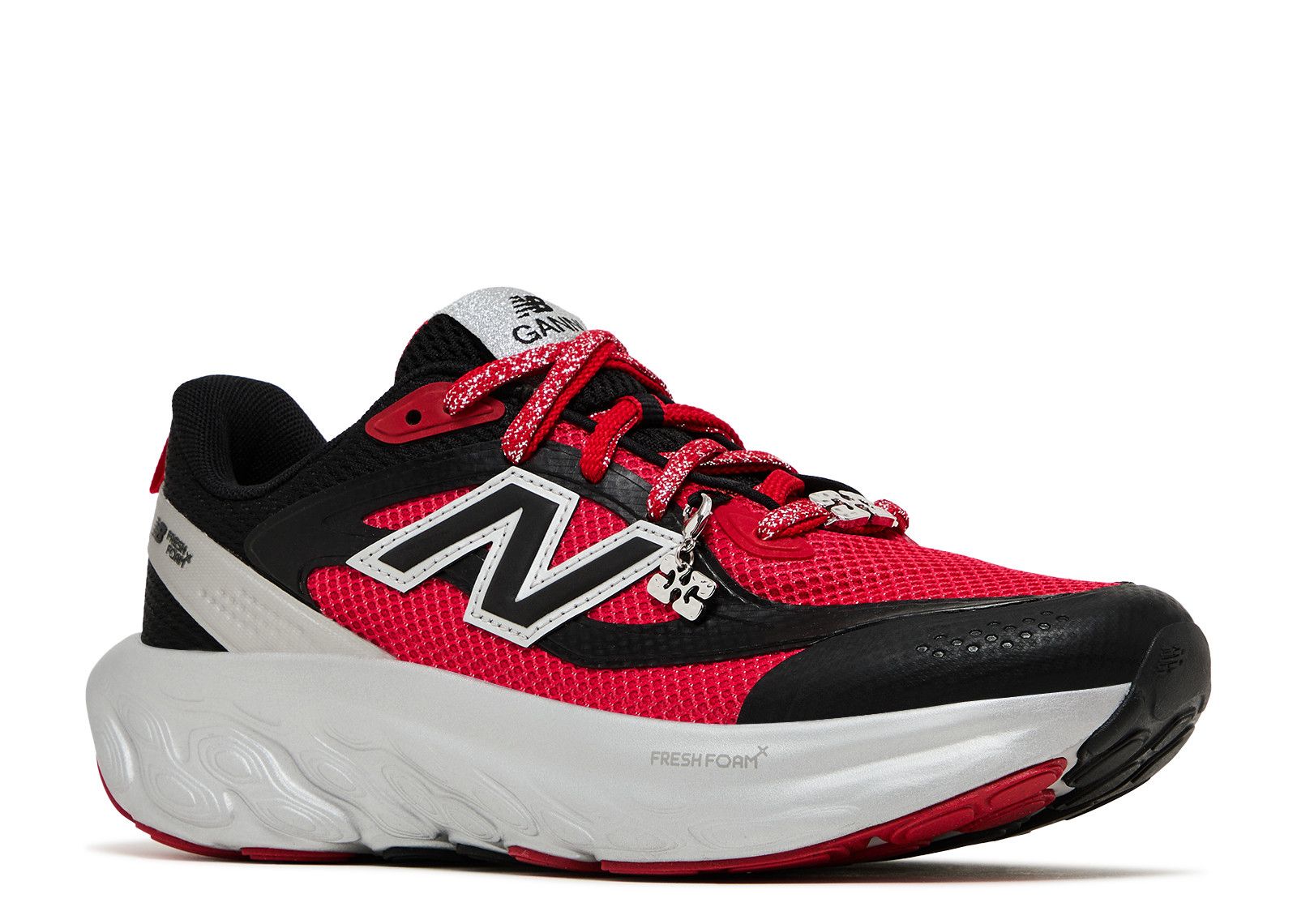 New Balance GANNI x Fresh Foam Trainer ‘Black Silver Metallic Red’