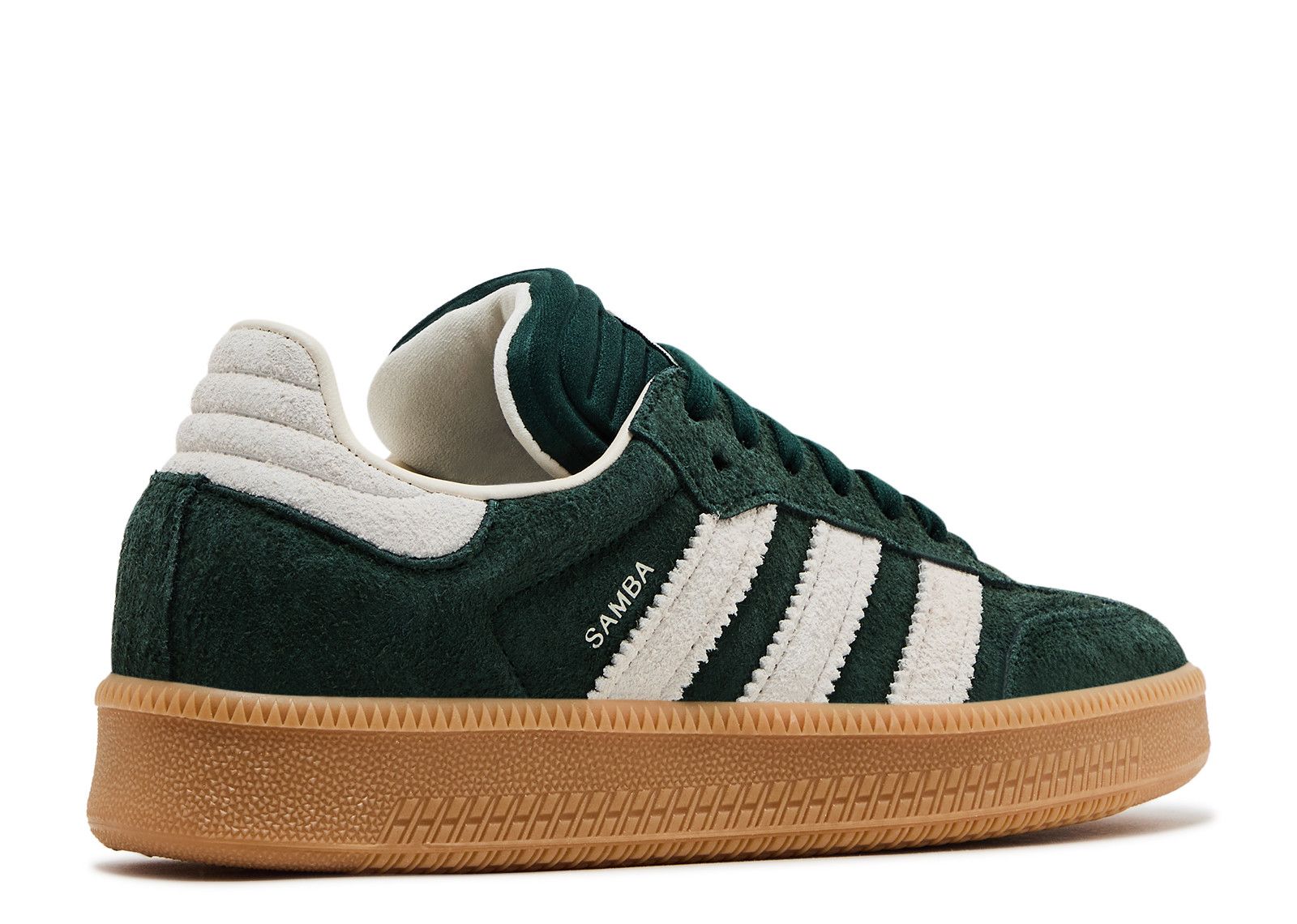 adidas Samba Xlg Shoes - Unisex - Shadow Green / Chalk White / Gum - M 7 / W 8