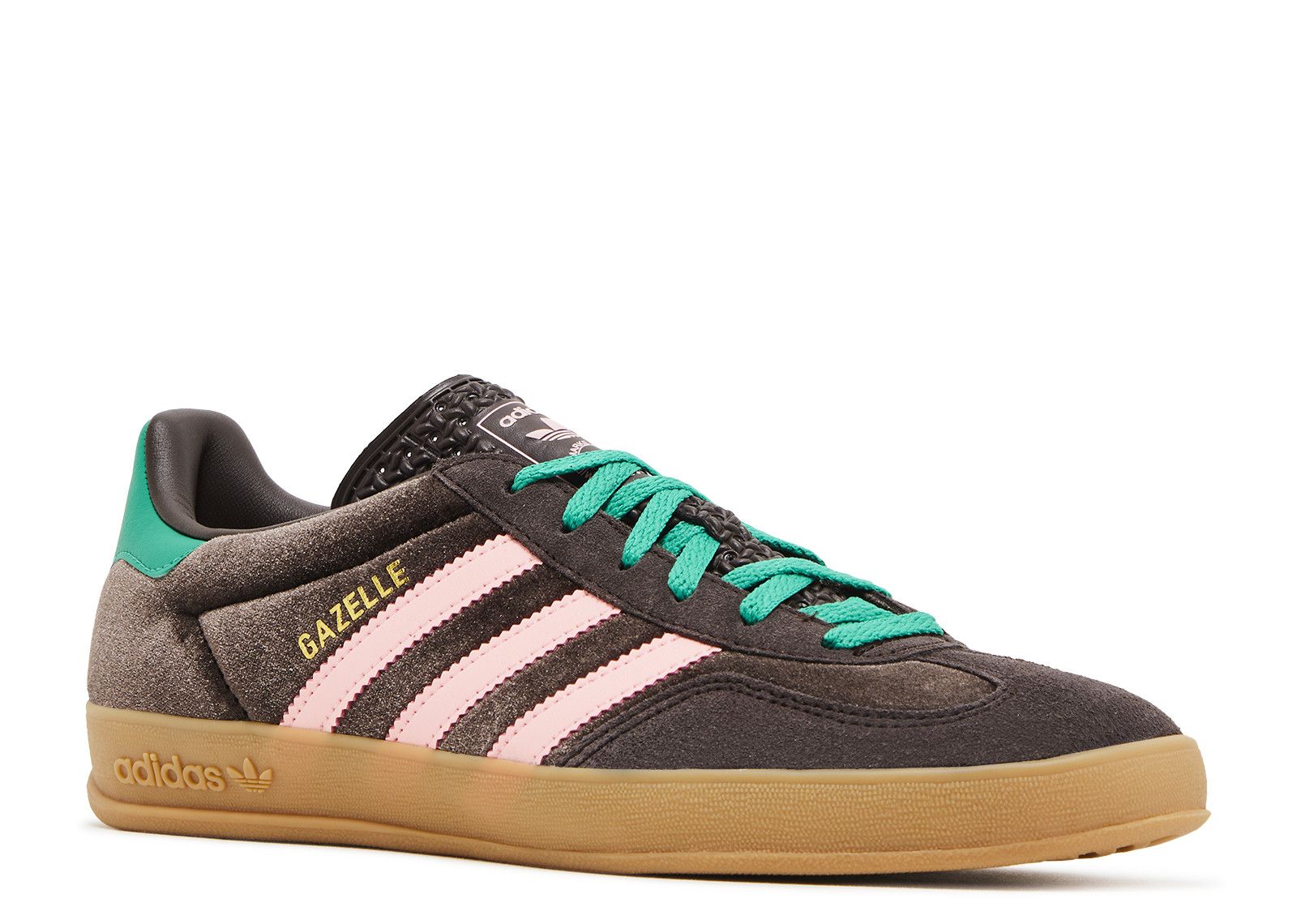 ★adidas★ Gazelle Indoor Dark Brown Pink adidas Originals WMNS Gazelle Indoor Dark Brown Glow Pink