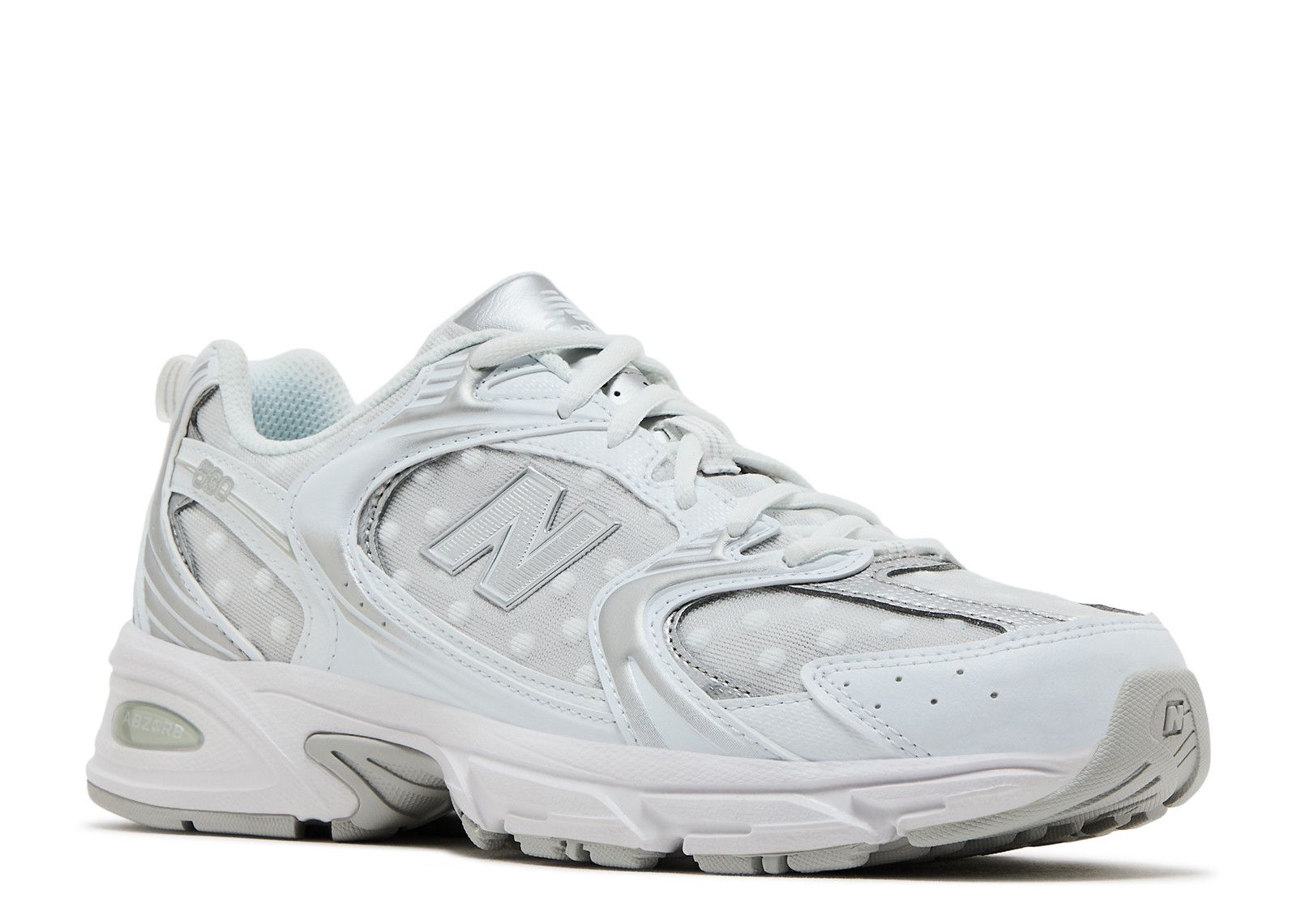 New Balance 530 'White Silver Metallic Polka Dots' - New